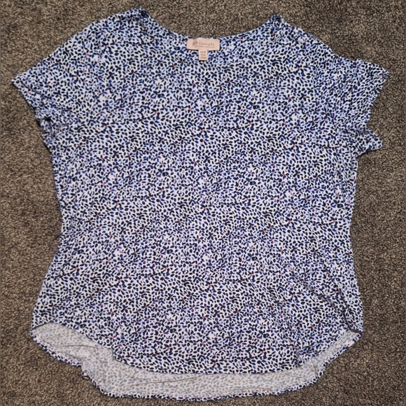 1x Philosophy Blue Short Sleeve T-Shirt - Picture 1 of 3